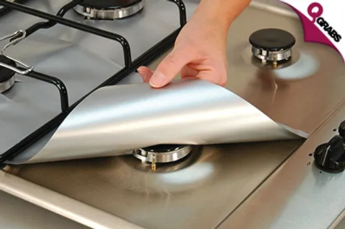 From QR29 Save your Gas Stove from Spills with Non-stick Reusable Stove Protectors! (Up to QR98 Value)